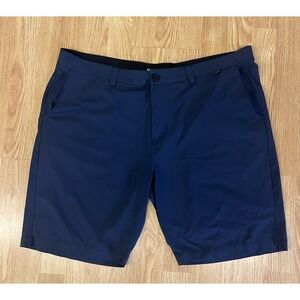 Travis Mathew Proceed With Caution Golf Shorts Size 42 Casual Navy Golfing